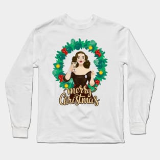 Happy Christmas From Bette Long Sleeve T-Shirt